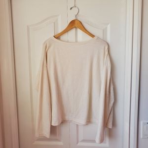 ‼️3/$20 Uniqlo White Loose Sweater